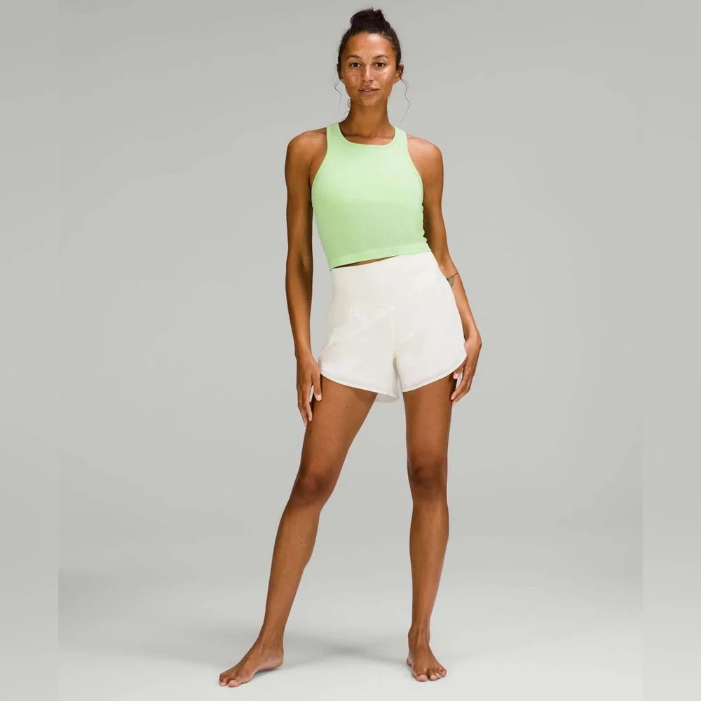 lululemon athletica Neon Green Ribbed Racerback Tank - Picture 4 of 9